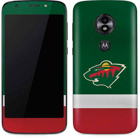 NHL Minnesota Wild Jersey Moto E5 Play Skin